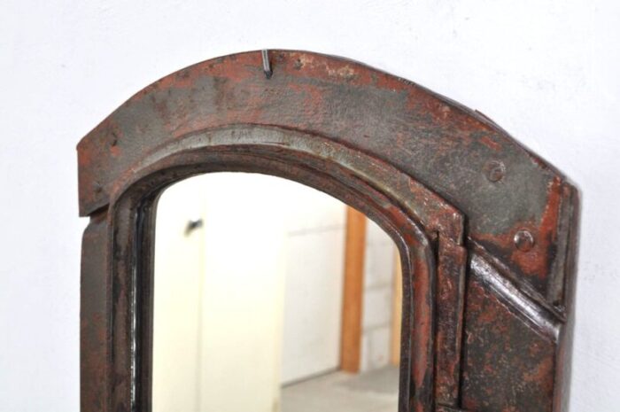 industrial cast iron mirror 1930s 7