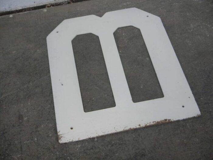 iron letter m 1950s 3