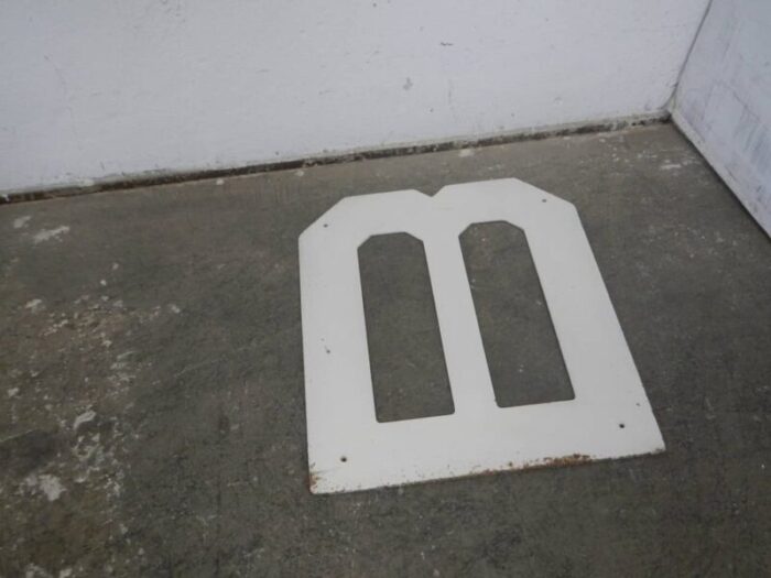 iron letter m 1950s 4