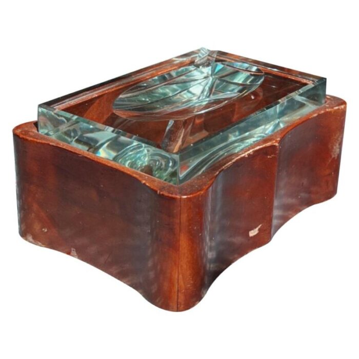 italian cigar box and ashtray from fontana arte 1950 1