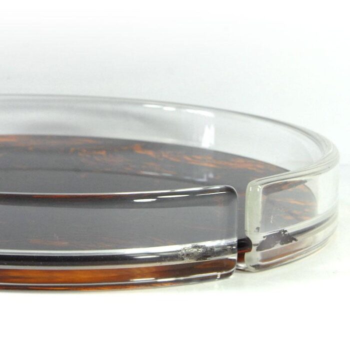 italian faux tortoiseshell tray 1980s 7260