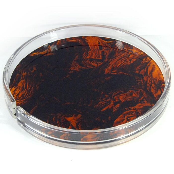 italian faux tortoiseshell tray 1980s 9975