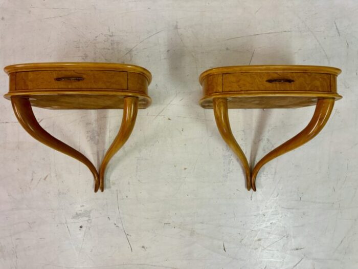 italian floating nightstands 1950s set of 2 5958