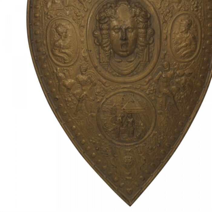 italian renaissance gilt metal shield 1751