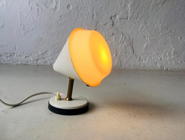 italian table lamp with opaline diffuser 1950s 0427