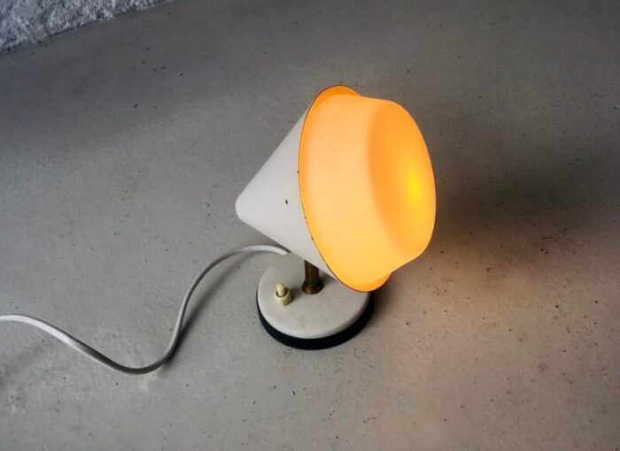 italian table lamp with opaline diffuser 1950s 4098