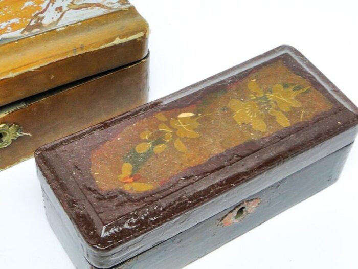 japanese lacquerware boxes 1920s set of 2 3