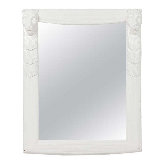 john dickinson style white lacquer mirror 4201