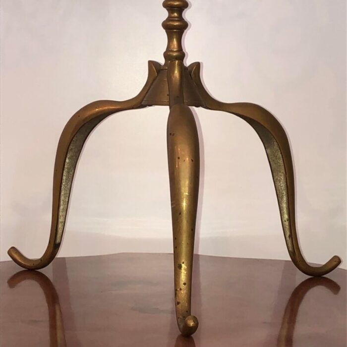 large antique brass candleholder 6996