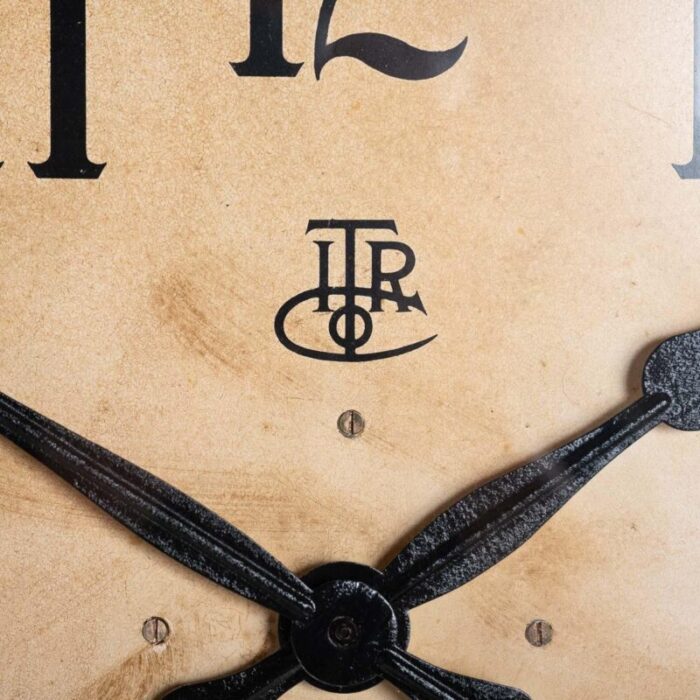 large copper factory clock by international time recording co ltd 4