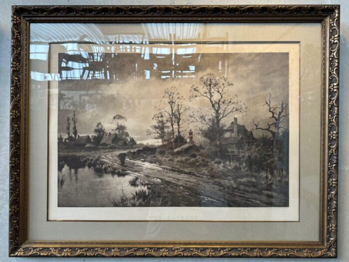 large frame with glass by ernest stanton set of 2 8550