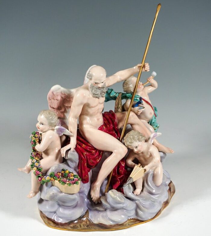 large the air allegorical group attributed to m v acier for meissen germany 1850s 3