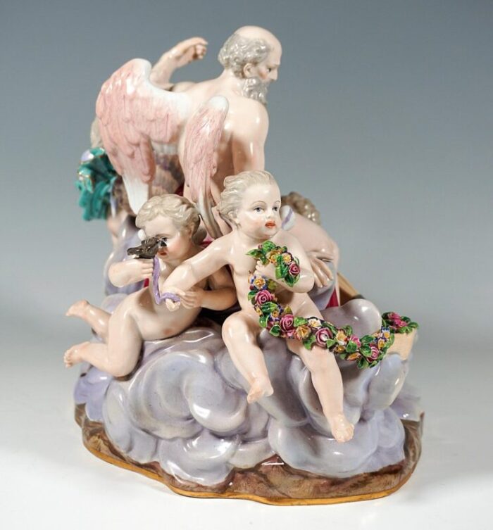 large the air allegorical group attributed to m v acier for meissen germany 1850s 5