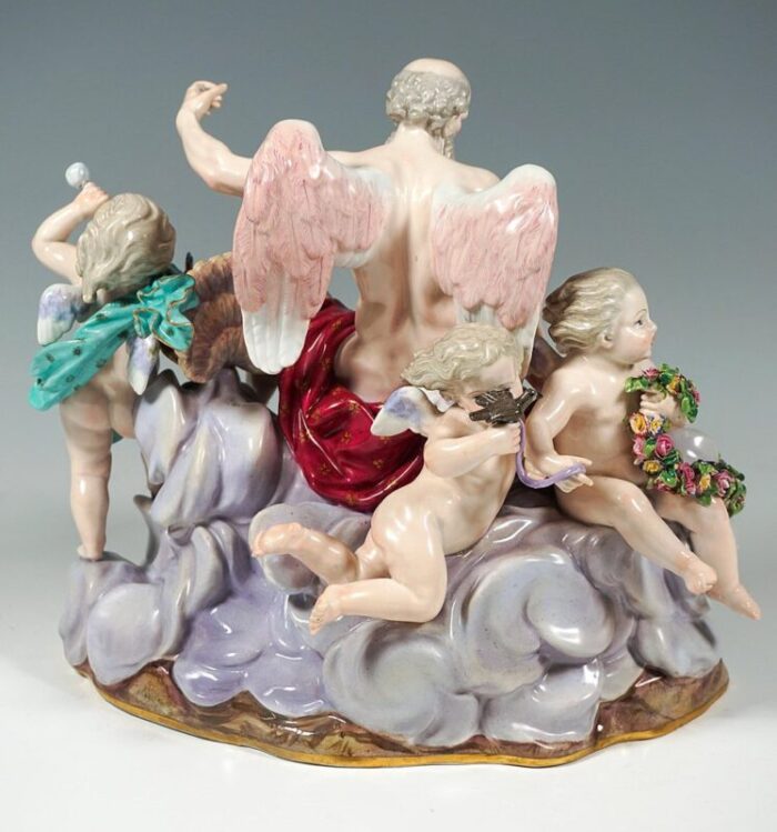 large the air allegorical group attributed to m v acier for meissen germany 1850s 6