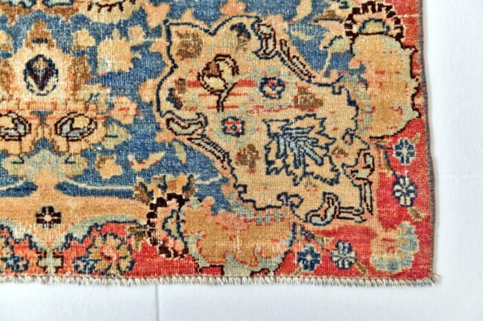 large vintage handmade rug in wool 1011