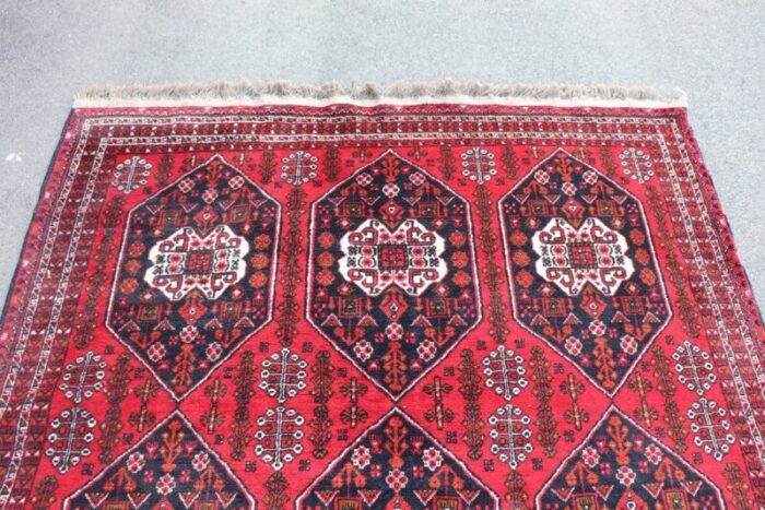 large vintage middle eastern handmade shiraz rug 1980s 2