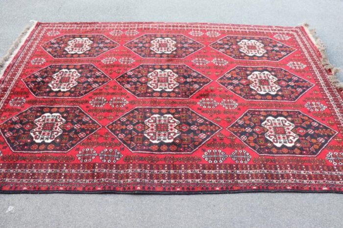 large vintage middle eastern handmade shiraz rug 1980s 5