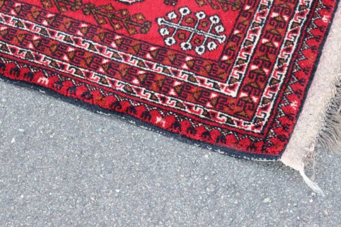 large vintage middle eastern handmade shiraz rug 1980s 6