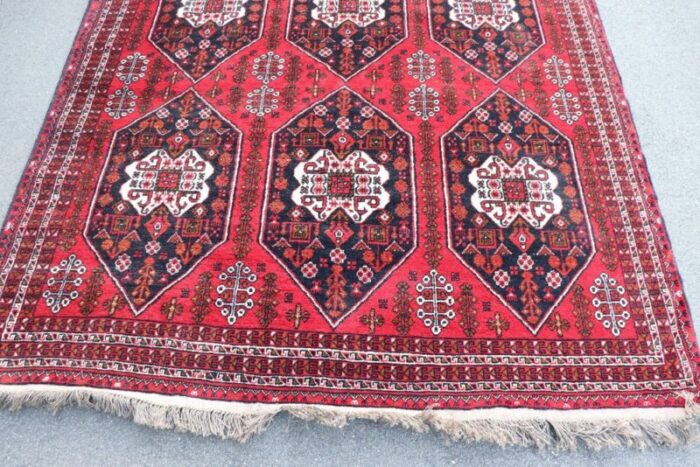 large vintage middle eastern handmade shiraz rug 1980s 8