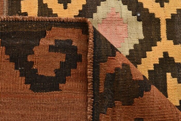 large vintage turkish kilim rug 14