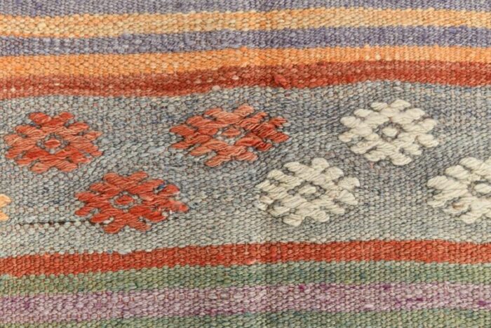 large vintage turkish kilim rug 6 1