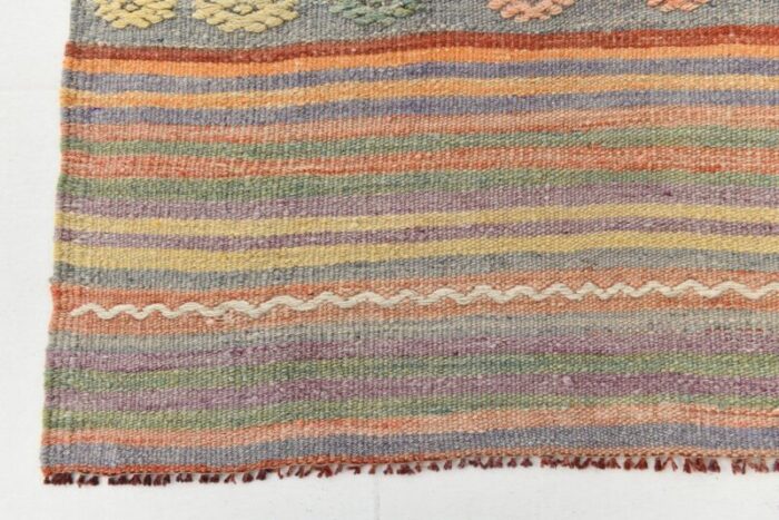 large vintage turkish kilim rug 7 1