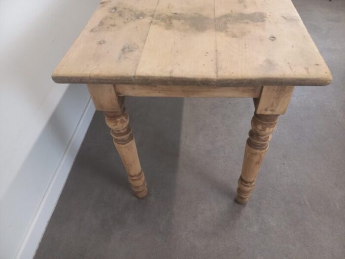 large walnut bistro table 1890s 6785