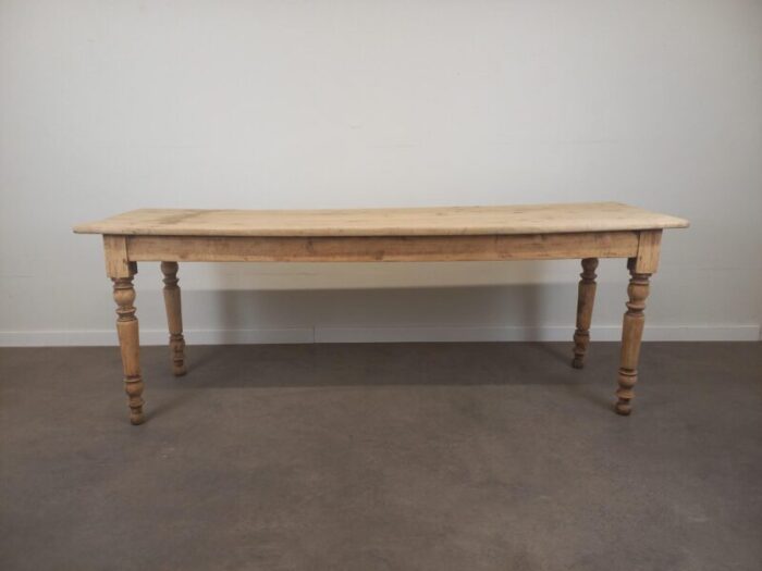 large walnut bistro table 1890s 6998