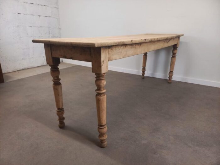 large walnut bistro table 1890s 9741