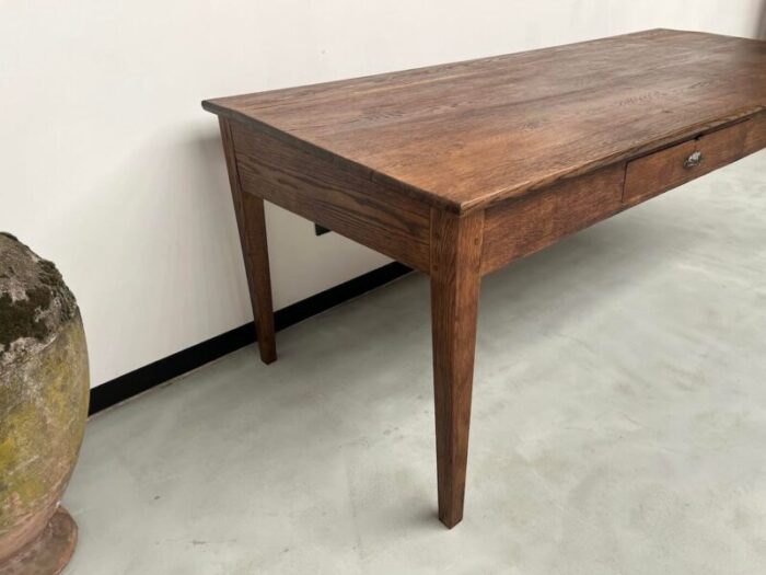 large writing table in oak 1940s 4987