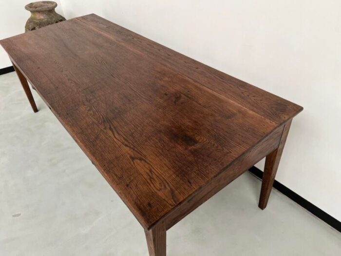 large writing table in oak 1940s 5298