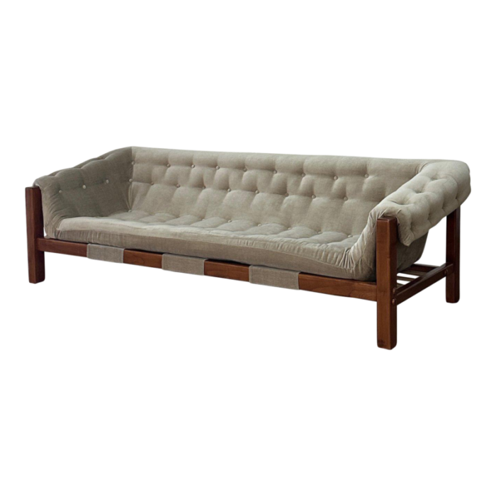 late 20th century custom made sao paulo sling sofa 7214