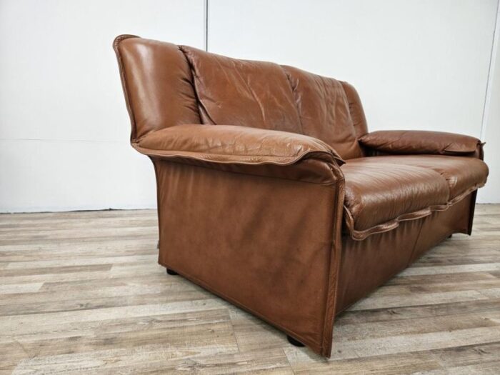 leather sofa by estasis milano meda italy 1970s 0302