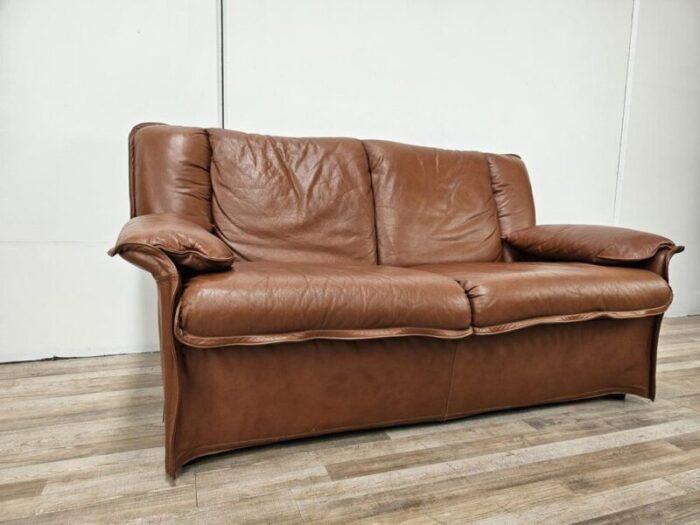 leather sofa by estasis milano meda italy 1970s 0713