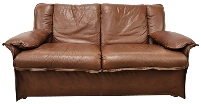 leather sofa by estasis milano meda italy 1970s 8048