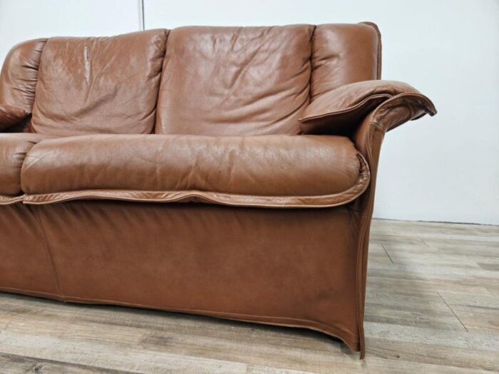 leather sofa by estasis milano meda italy 1970s 8597