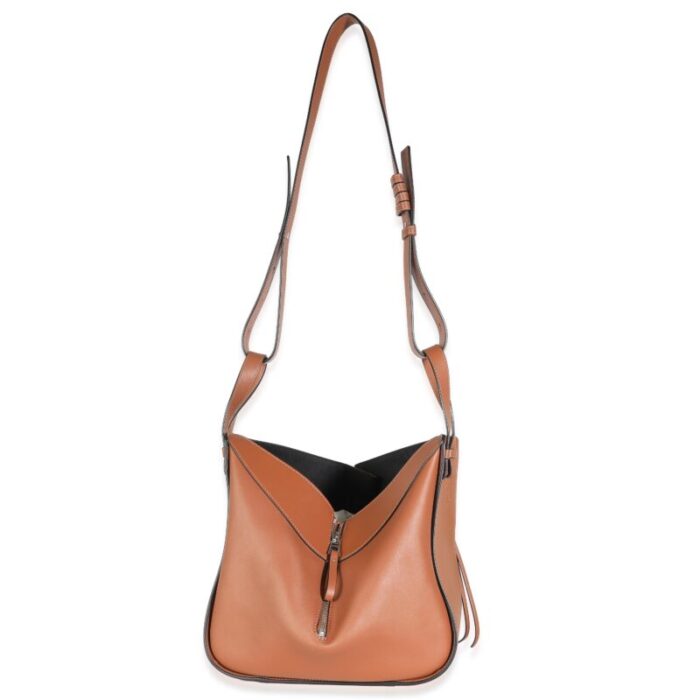 loewe tan calfskin small hammock bag 6207