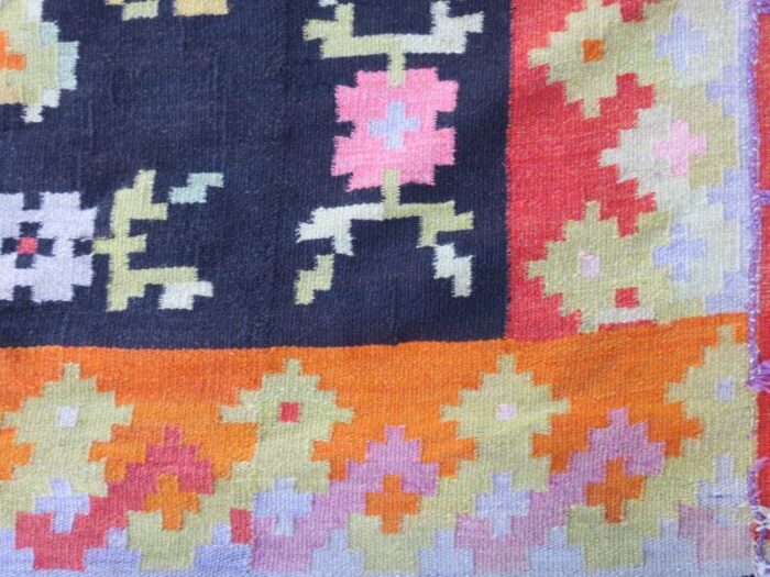 long antique bessarabian kilim rug 10