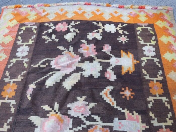 long antique bessarabian kilim rug 3