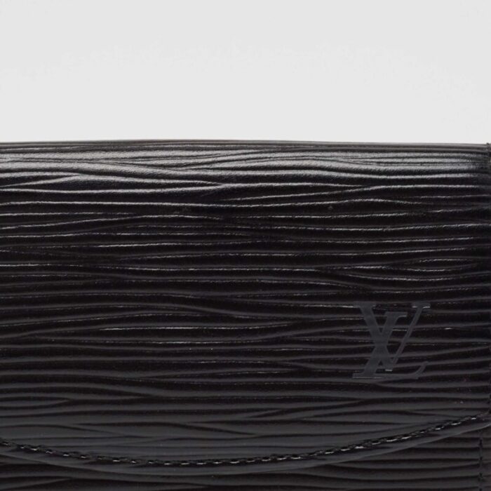 louis vuitton black epi leather business card holder 9429