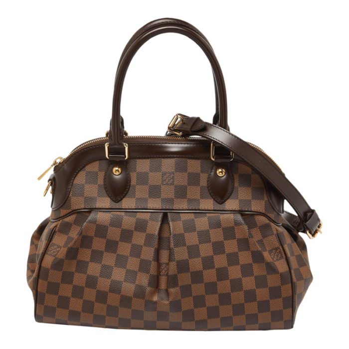 louis vuitton damier ebene canvas trevi pm bag 9891