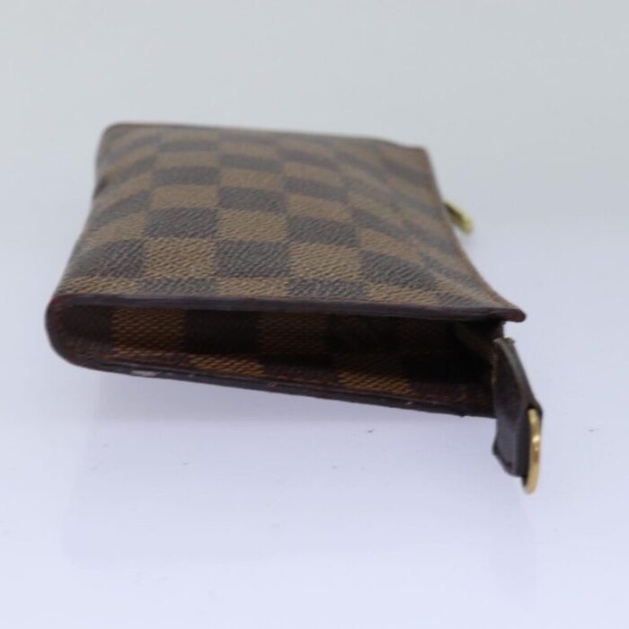 louis vuitton damier ebene marais pouch lv auth 77159 1698