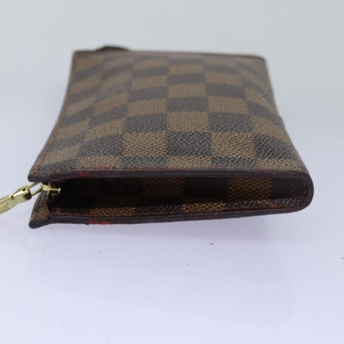 louis vuitton damier ebene marais pouch lv auth 77159 2872