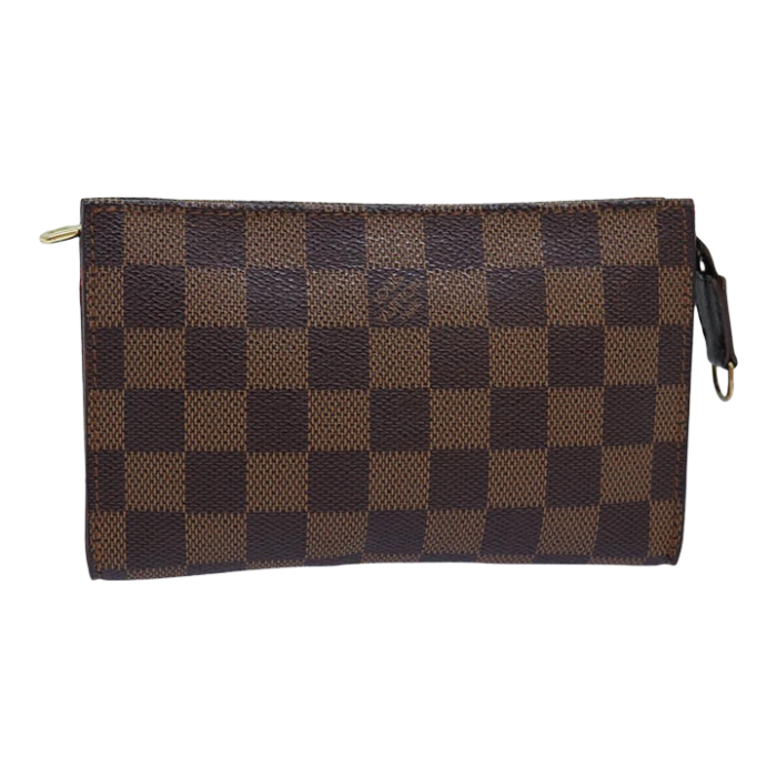 louis vuitton damier ebene marais pouch lv auth 77159 3524