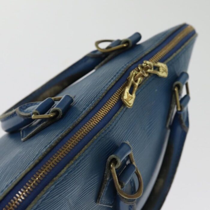 louis vuitton epi alma hand bag toledo blue m52145 lv auth 76959 0899