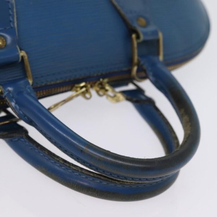 louis vuitton epi alma hand bag toledo blue m52145 lv auth 76959 1682