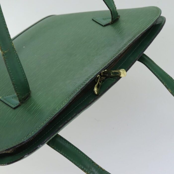 louis vuitton epi lussac shoulder bag green m52284 lv auth 76073 0970