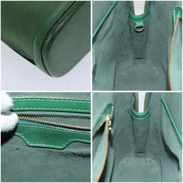 louis vuitton epi lussac shoulder bag green m52284 lv auth 76073 4803