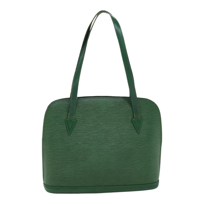 louis vuitton epi lussac shoulder bag green m52284 lv auth 76073 8091