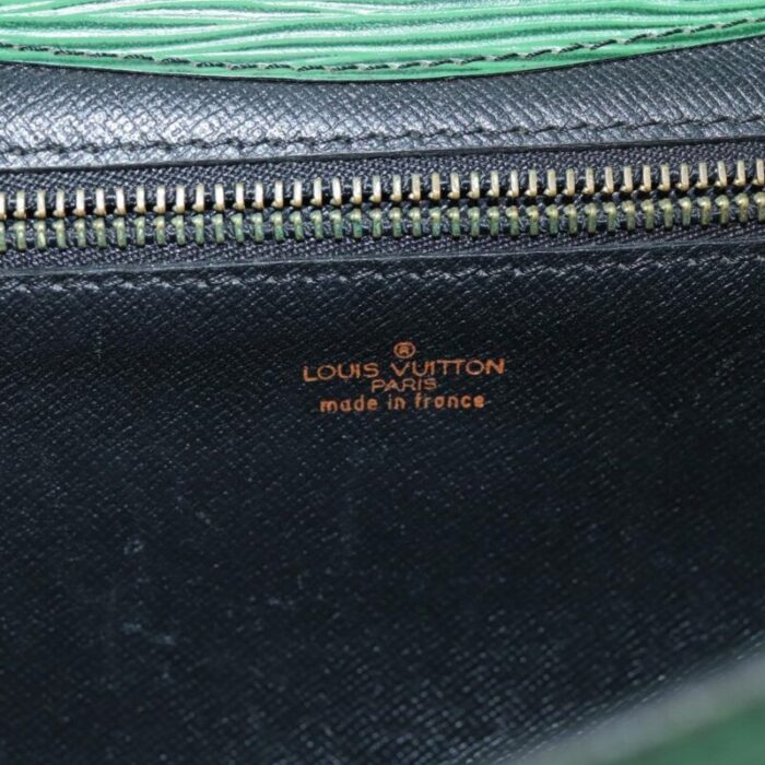 louis vuitton epi montaigne 27 clutch bag green m52654 lv auth 76033 2227